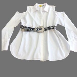 Ralph Lauren Cold Shoulder Top